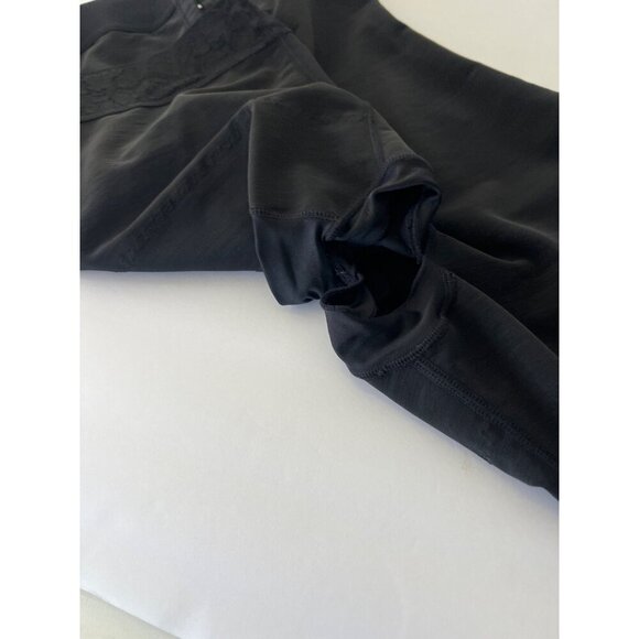 Women's Black Full Body Shaper with Adjustable Straps & Lace Trim Size Small - Picture 5 of 10